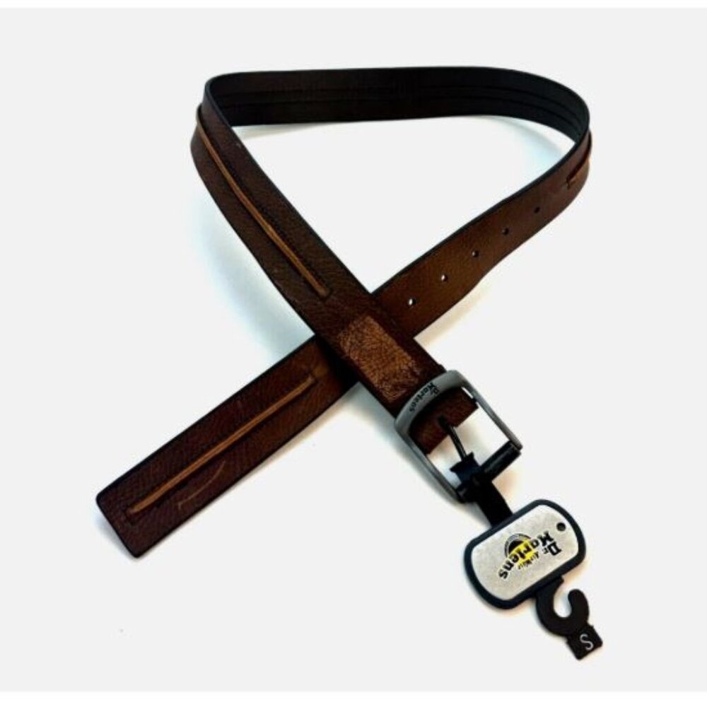 Dr. Martens Genuine Leather Men's Belt Size S Brown New with defect